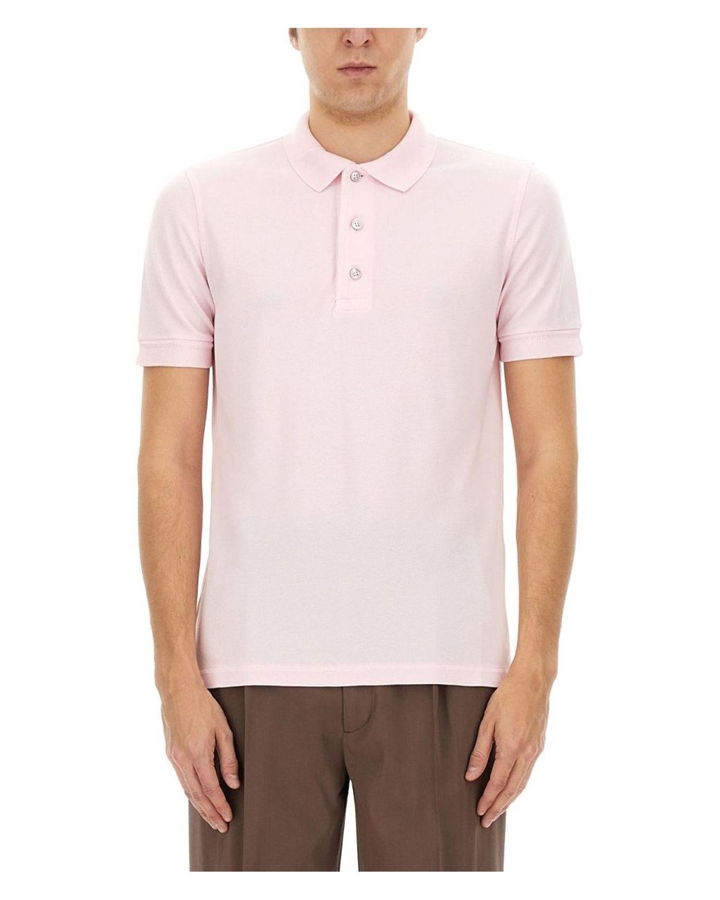 Tom Ford Piquet Polo T-Shirt in White for Men | Lyst