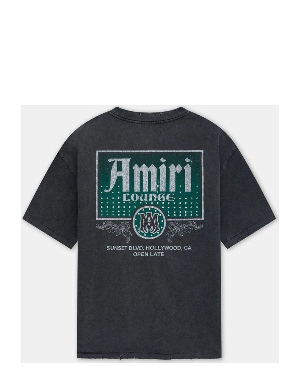 Amiri / アミリ / ヴィンテージラウンジTシャツ AMIRI Vintage Amiri Lounge t-shirt | Black | FARFETCH