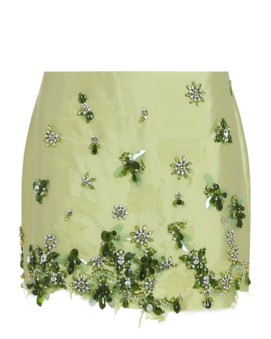 【送料&関税込】Prada Grass Green Suede Mini Skirt Prada Suede Miniskirt | Green | FARFETCH UK