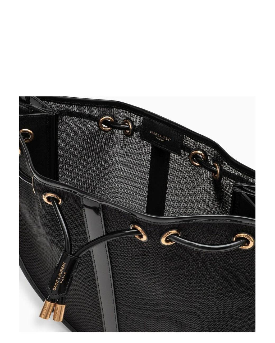 ショルダーバッグ・ポシェット SAINT LAURENT BLACK MESH SHOULDER BAG Saint Laurent Mesh Shoulder Bag in Black | Lyst