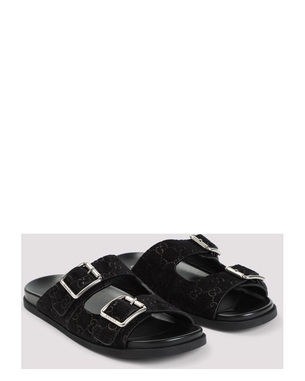 サンダル GUCCI RHEIN OPEN SANDALS Gucci Rhein Open Sandals in Black for Men | Lyst UK