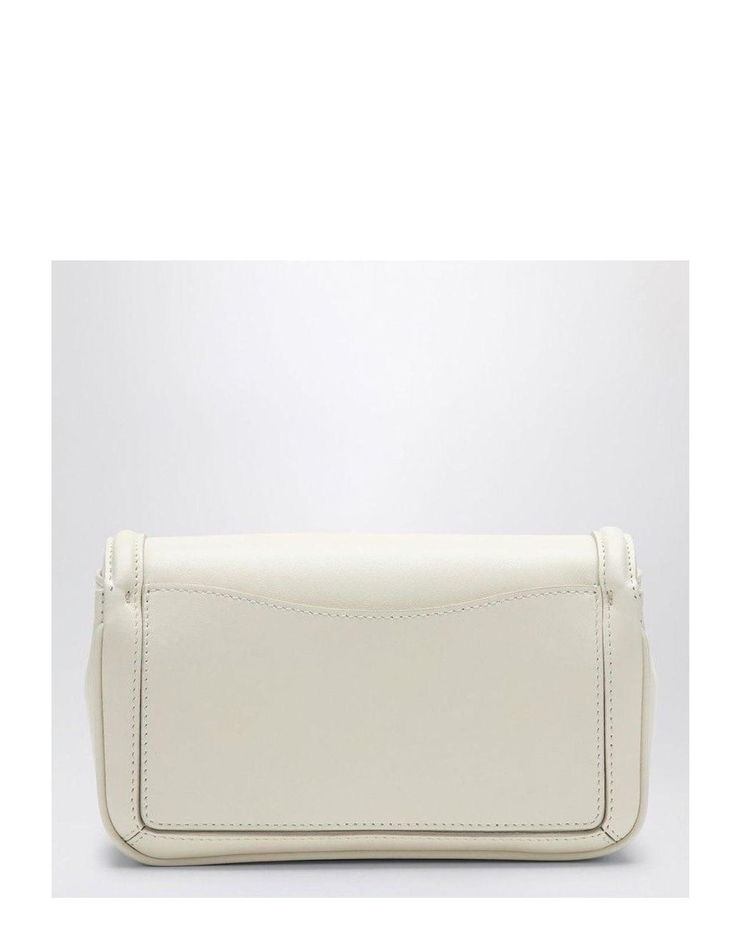 Roger Vivier Jeu De Fille Leather Clutch Bag in White | Lyst