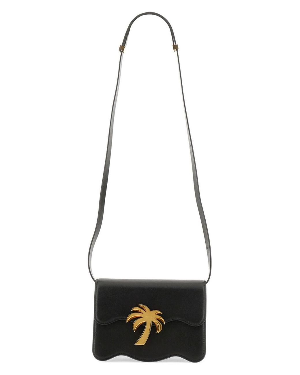 【関税&送料込】Palm Angels Palm Beach Bag Palm Angels Palm Beach Crossbody Mini Bag | Black | FARFETCH