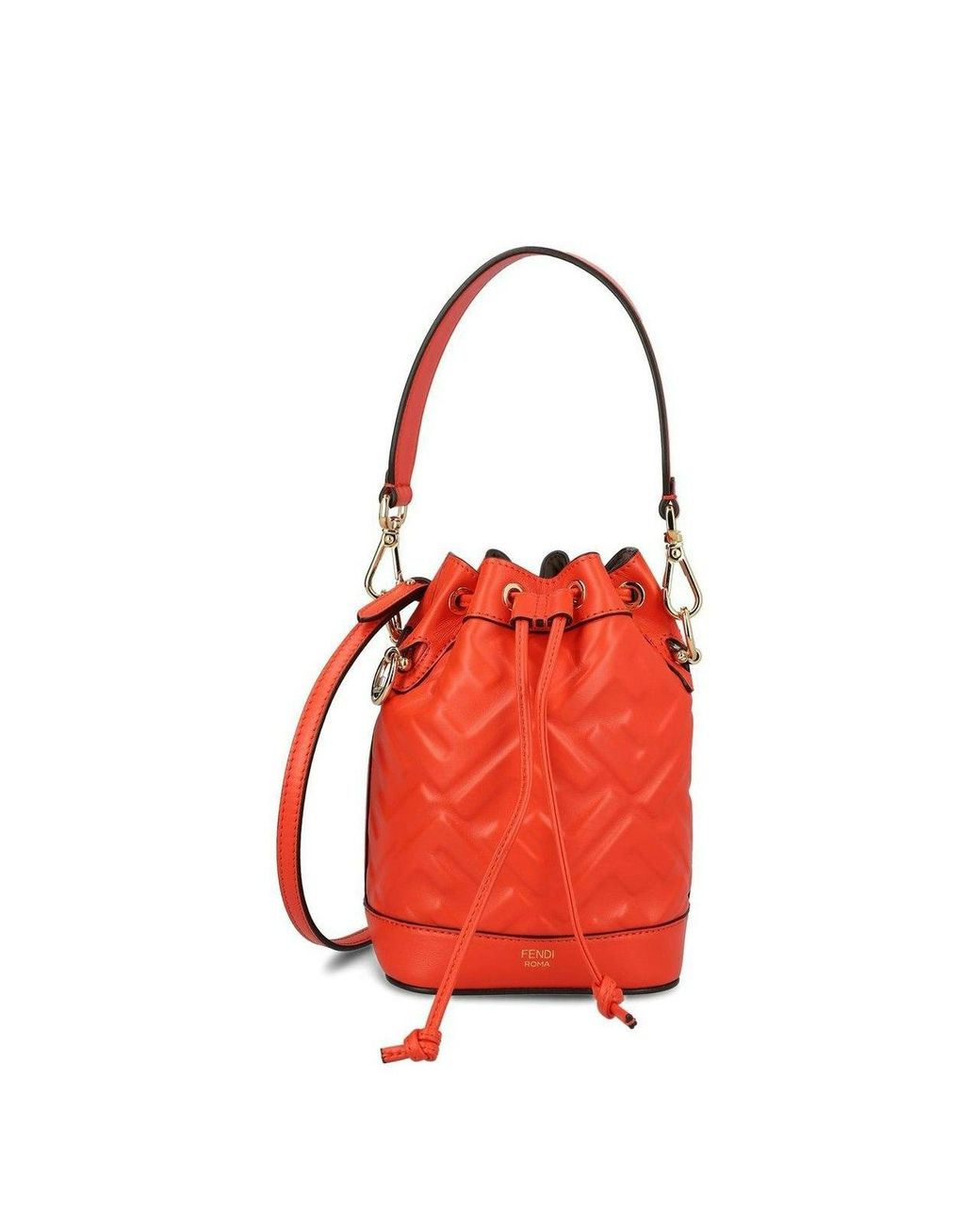 Red fendi bucket bag sale