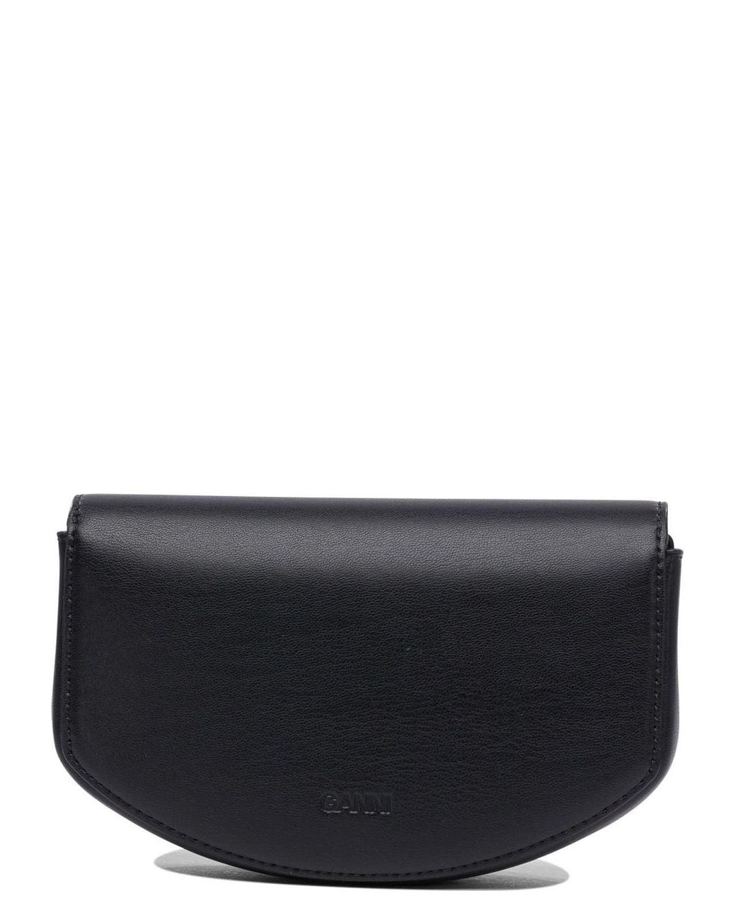 Ganni Apo-G Wallet On Chain in Black | Lyst