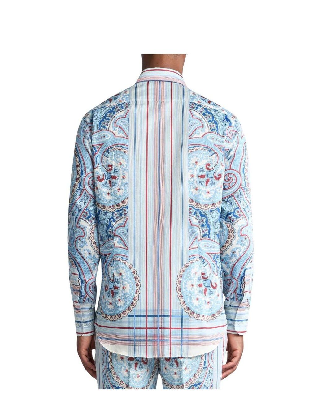シャツ Etro Shirt Roma Roma paisley linen shirt in blue - Etro | Mytheresa