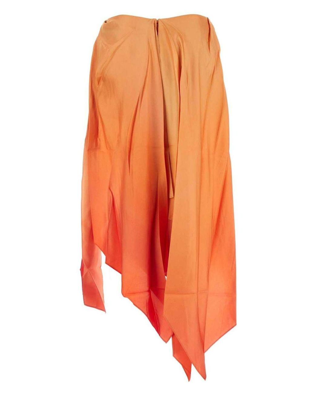 スカート ZIMMERMANN Two-Tone Silk Tranquillity Mini Skirt Zimmermann Two-Tone Silk Tranquillity Mini Skirt in Orange