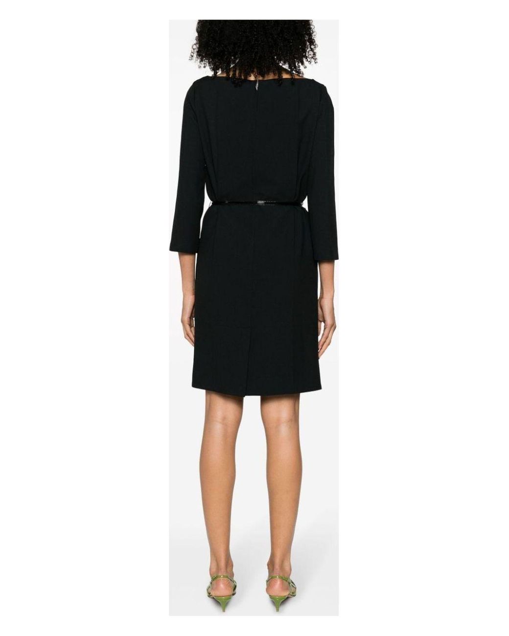 ワンピース Gucci Black Crepe Mini Dress Gucci Crepe Mini Dress in Black | Lyst