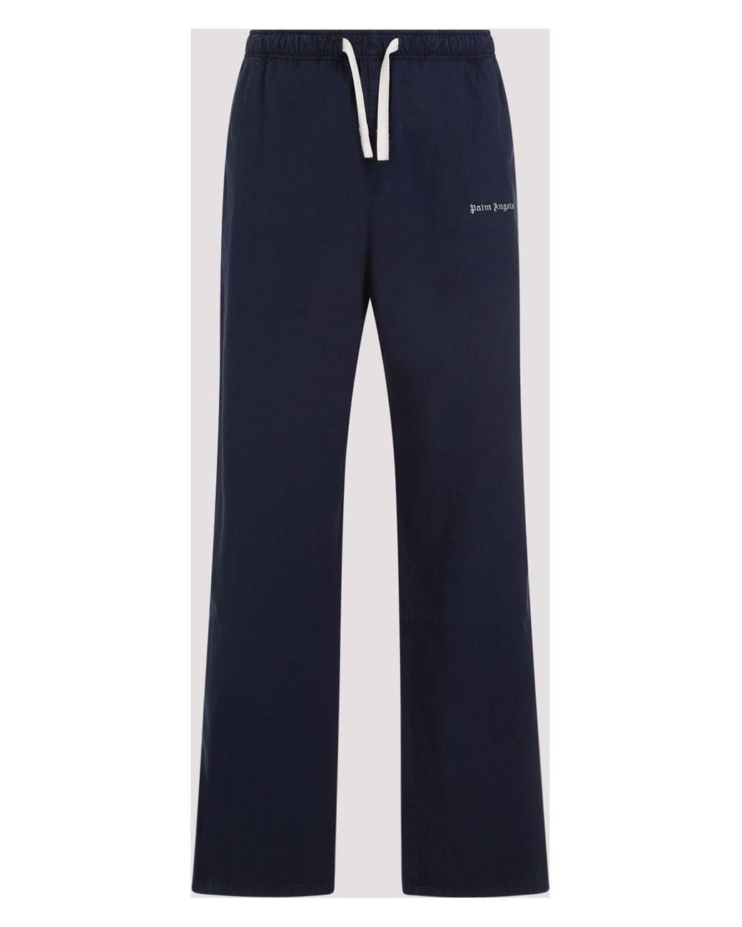 Palm Angels Cotton Gabardine Travel Joggers in Blue for Men Lyst