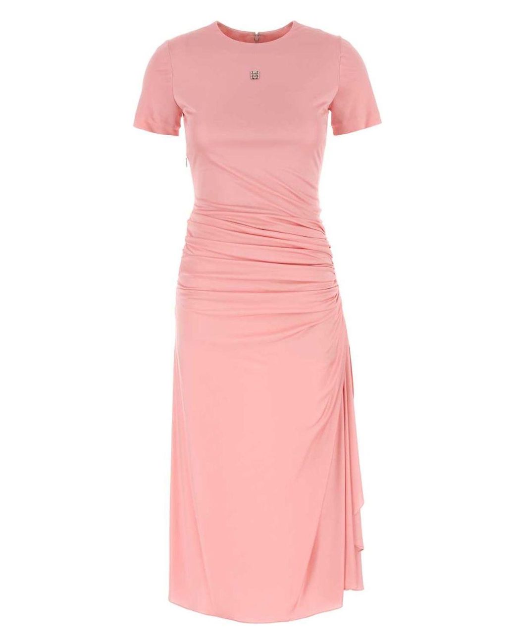 ワンピース GIVENCHY PINK VISCOSE DRESS Givenchy Viscose Dress in Pink | Lyst