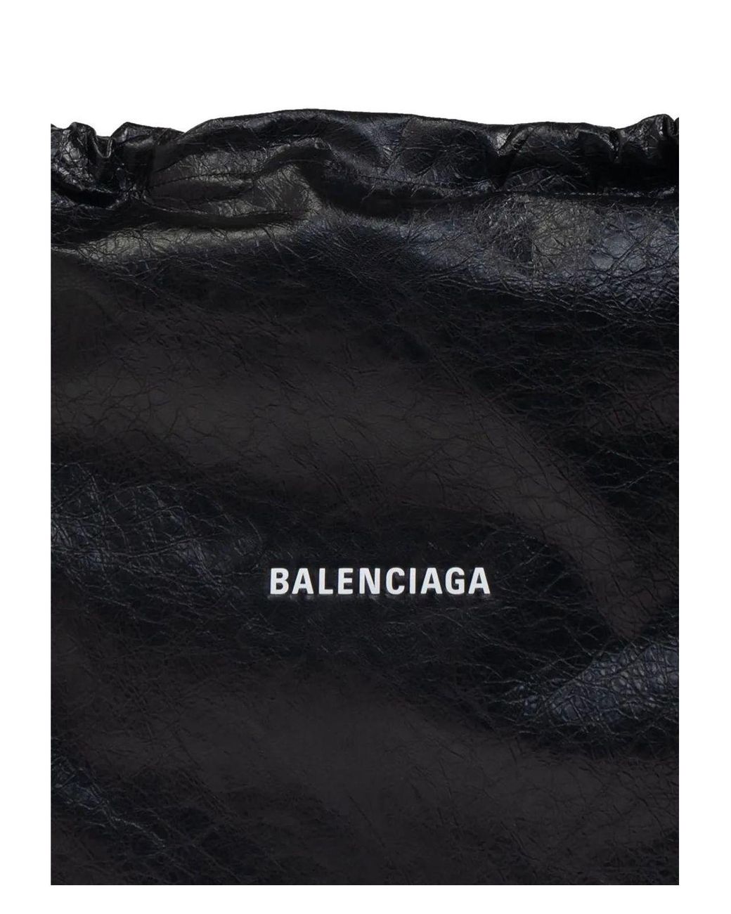 Balenciaga Shopper Dustbag Crossbody Pouch in Black for Men