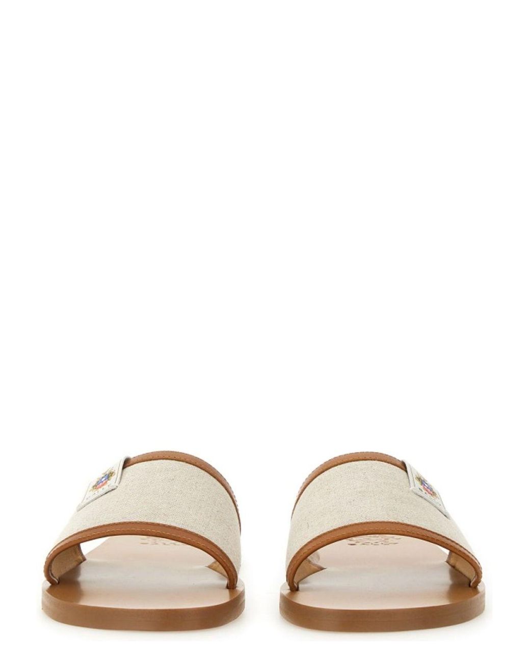 サンダル・ミュール Bally Slide Sandal Sollie Bally Slide Sandal Sollie in Natural | Lyst