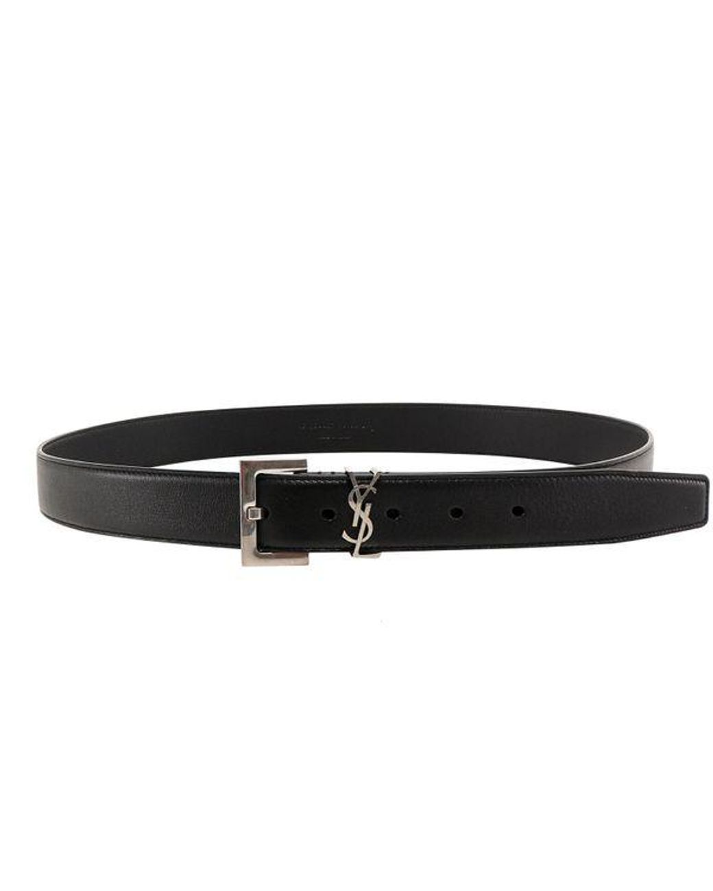 Cassandre belt with square buckle in smooth leather