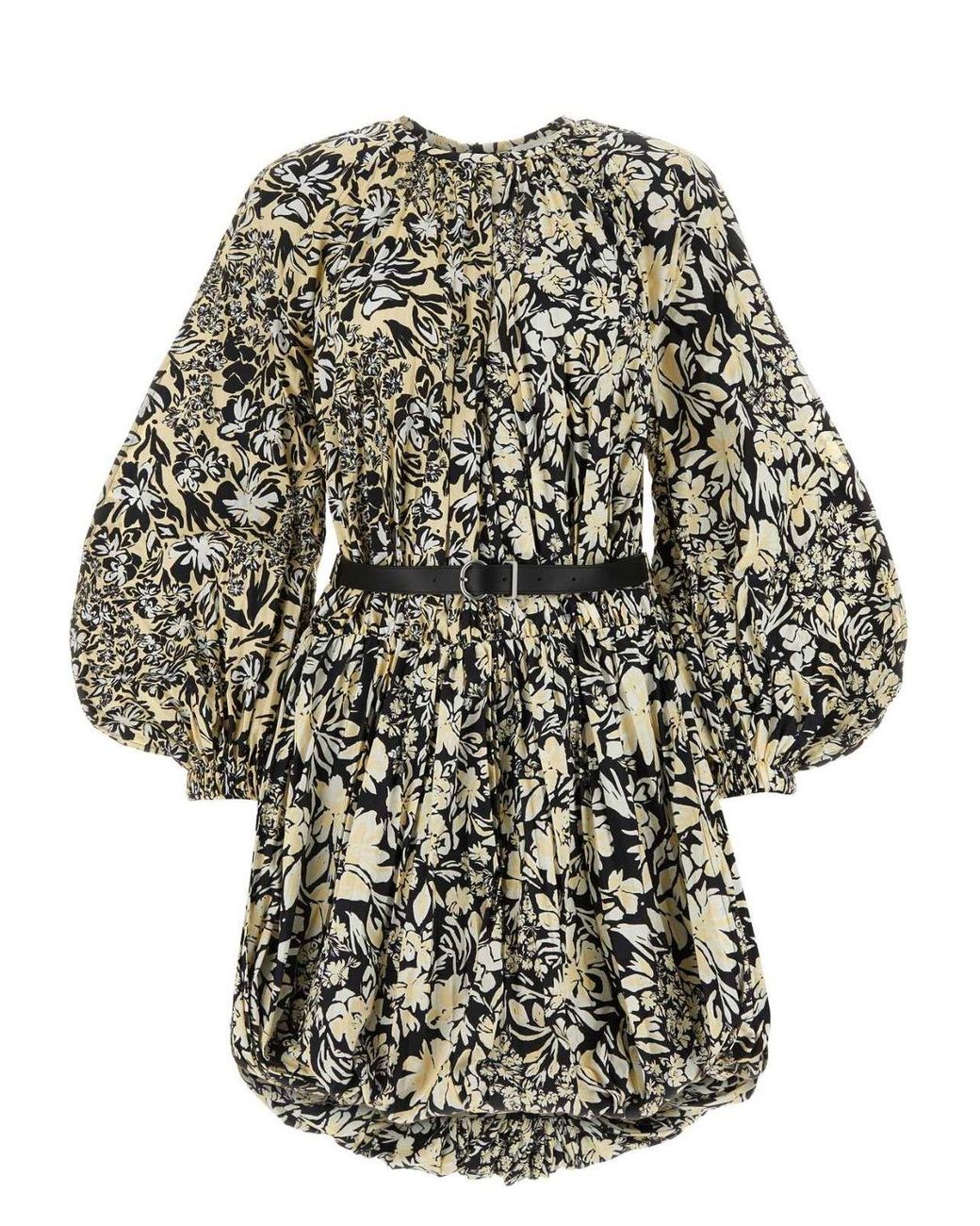 ワンピース JIL SANDER Printed Nylon Mini Dress Jil Sander Nylon Mini Dress | Lyst