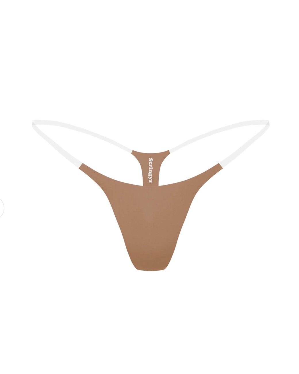 Stringys White Nude Invisible Underwear