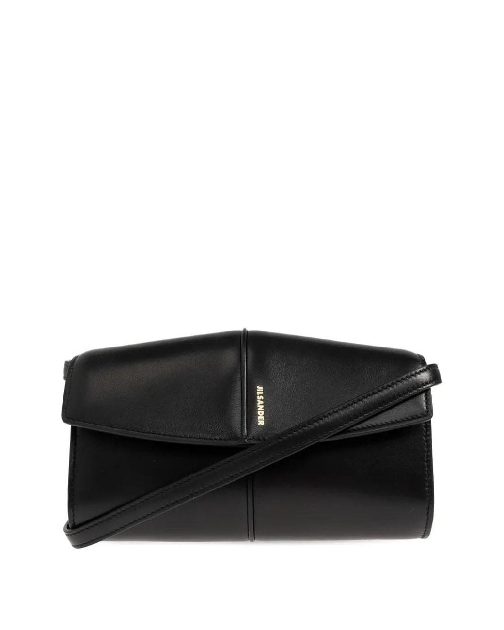 Jil Sander Black Wallet Con Strap
