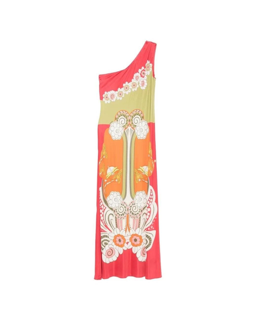 LaDoubleJ White One-Shoulder Maxi Dress