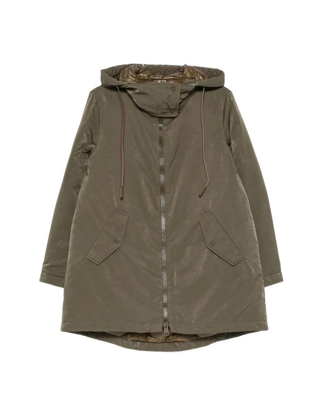 Herno Green Long Parka