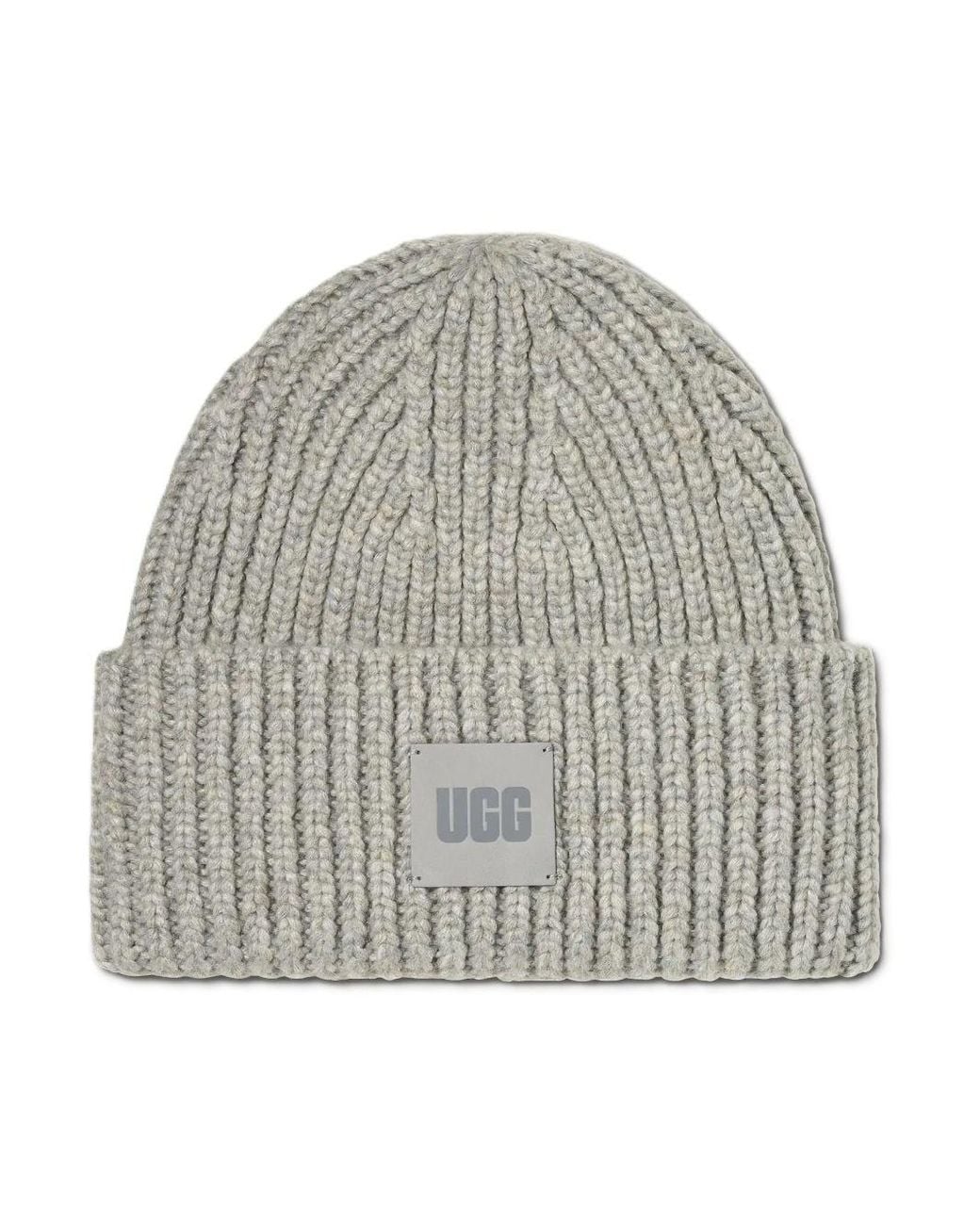 Ugg Gray Ribbed Hat