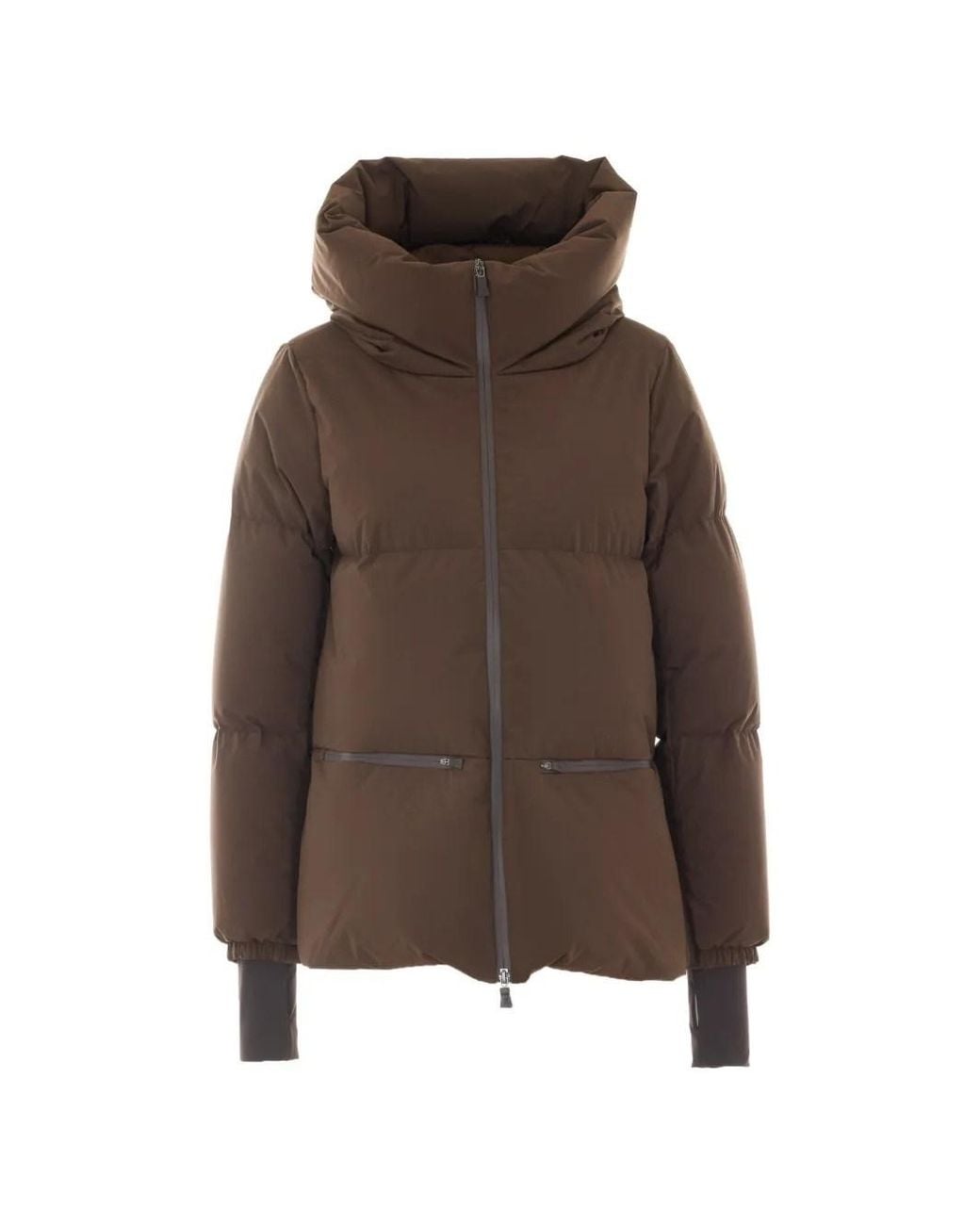 Herno Brown Padded Hooded Jacket