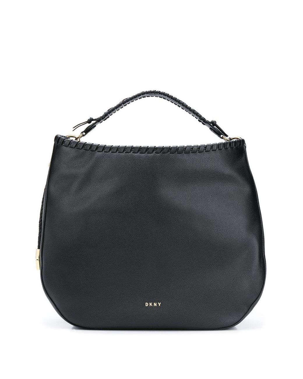 DKNY Leather Braided Hobo Tote Bag in Black Save 19 Lyst