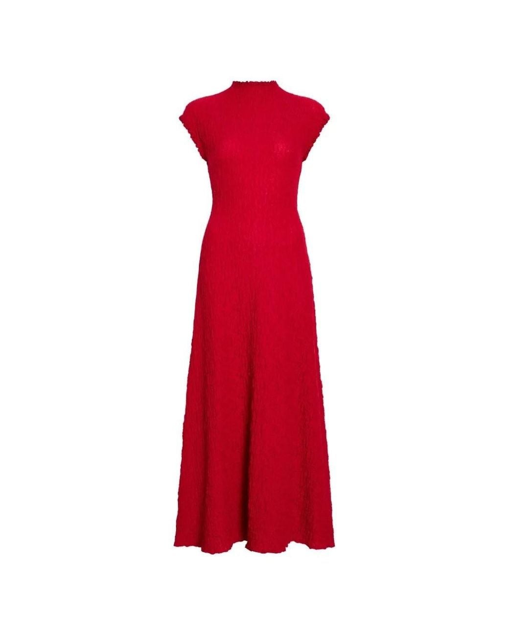 Proenza Schouler Red Maxi Cleo Jersey Jacquard Dress