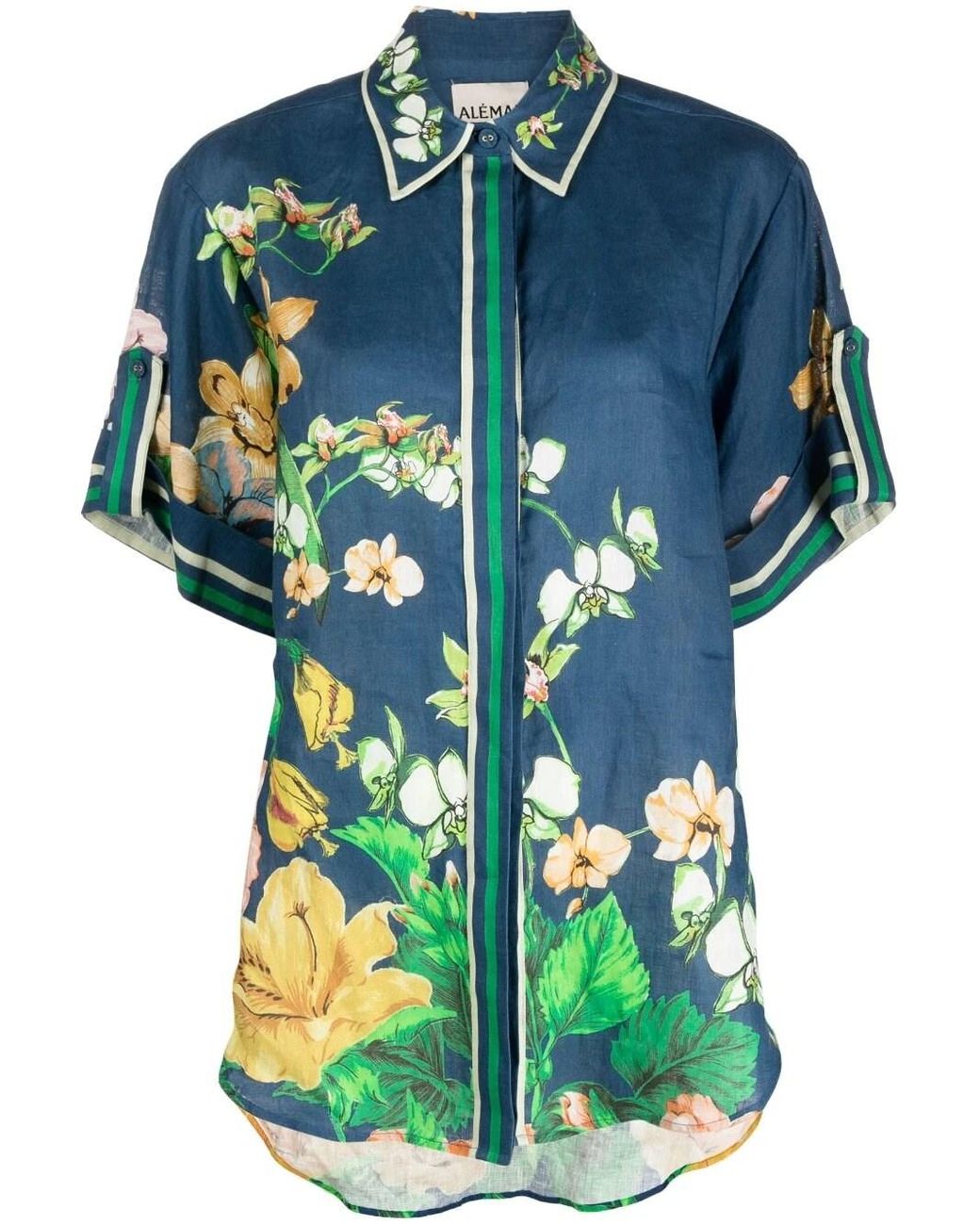 ALÉMAIS Lyla Oversized Shirt in Blue Lyst