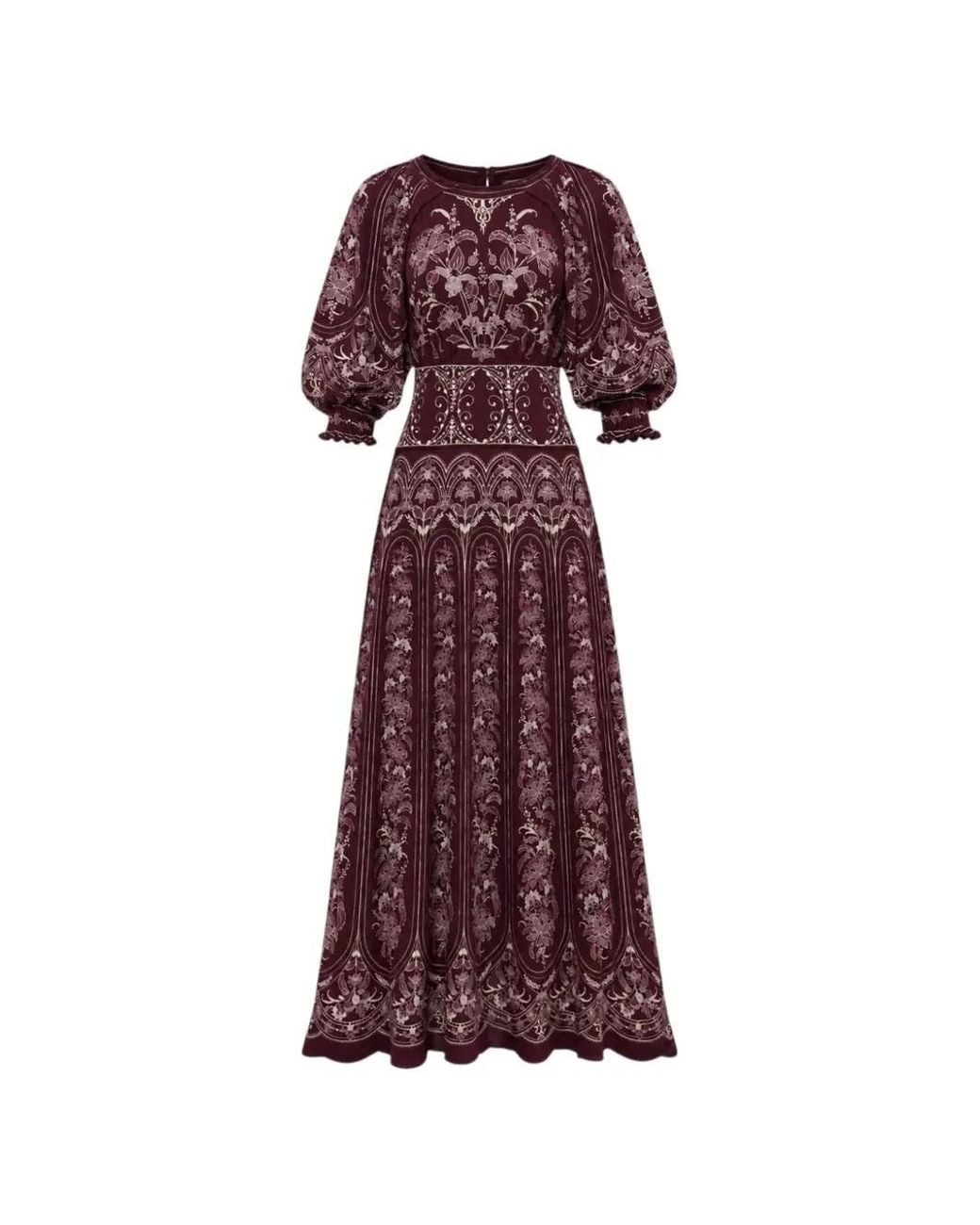 Farm Rio Purple Liz Maxi Dress