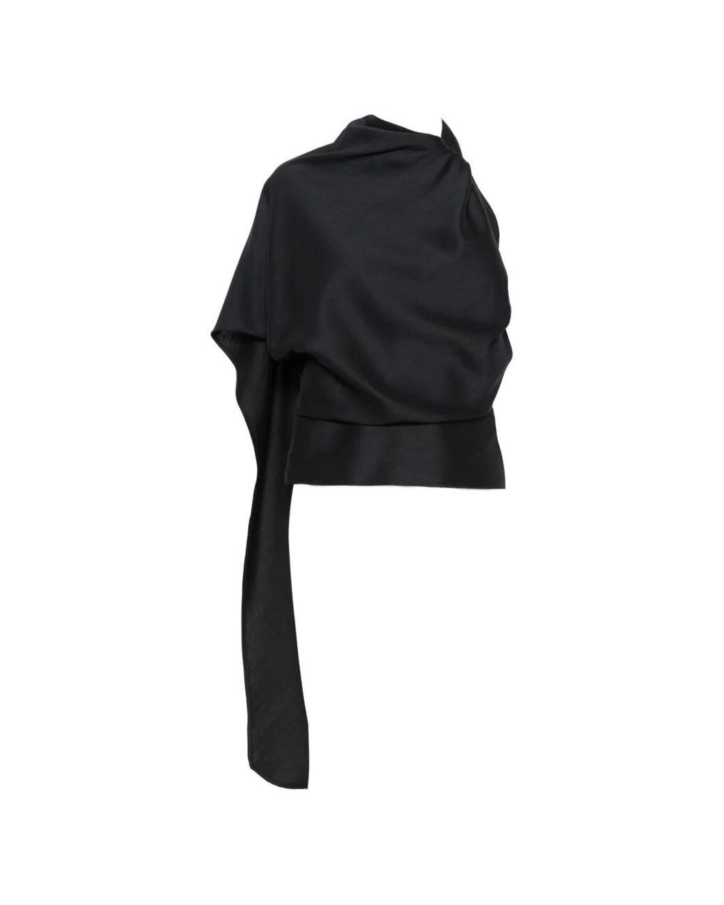 Rohe Black Scarf Top