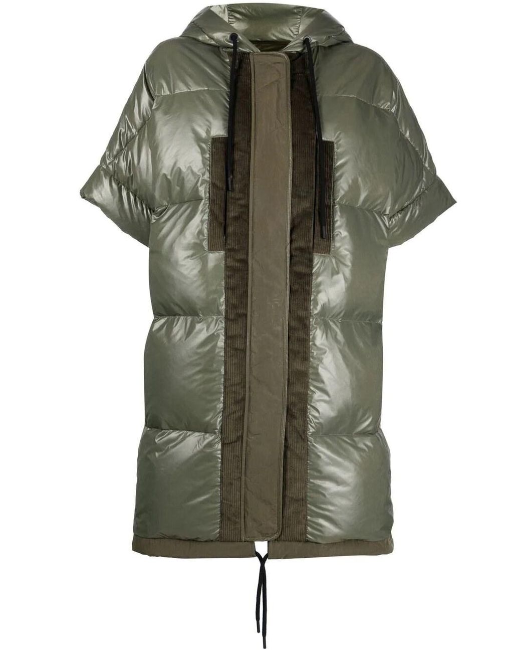 Holden W Long Down Vest in Green Lyst