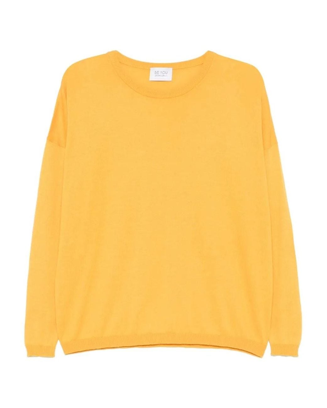Be You Yellow Crew Neck Sweater
