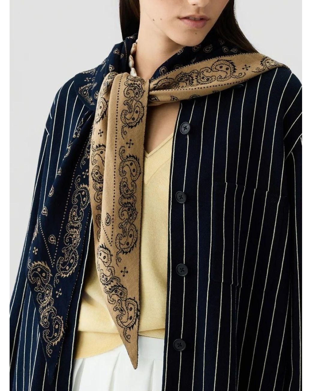 Guest In Residence Blue The Wild Rag Cotton Silk Blend