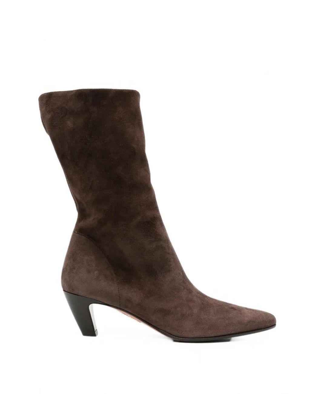 Aquazzura Brown Bottines En Daim