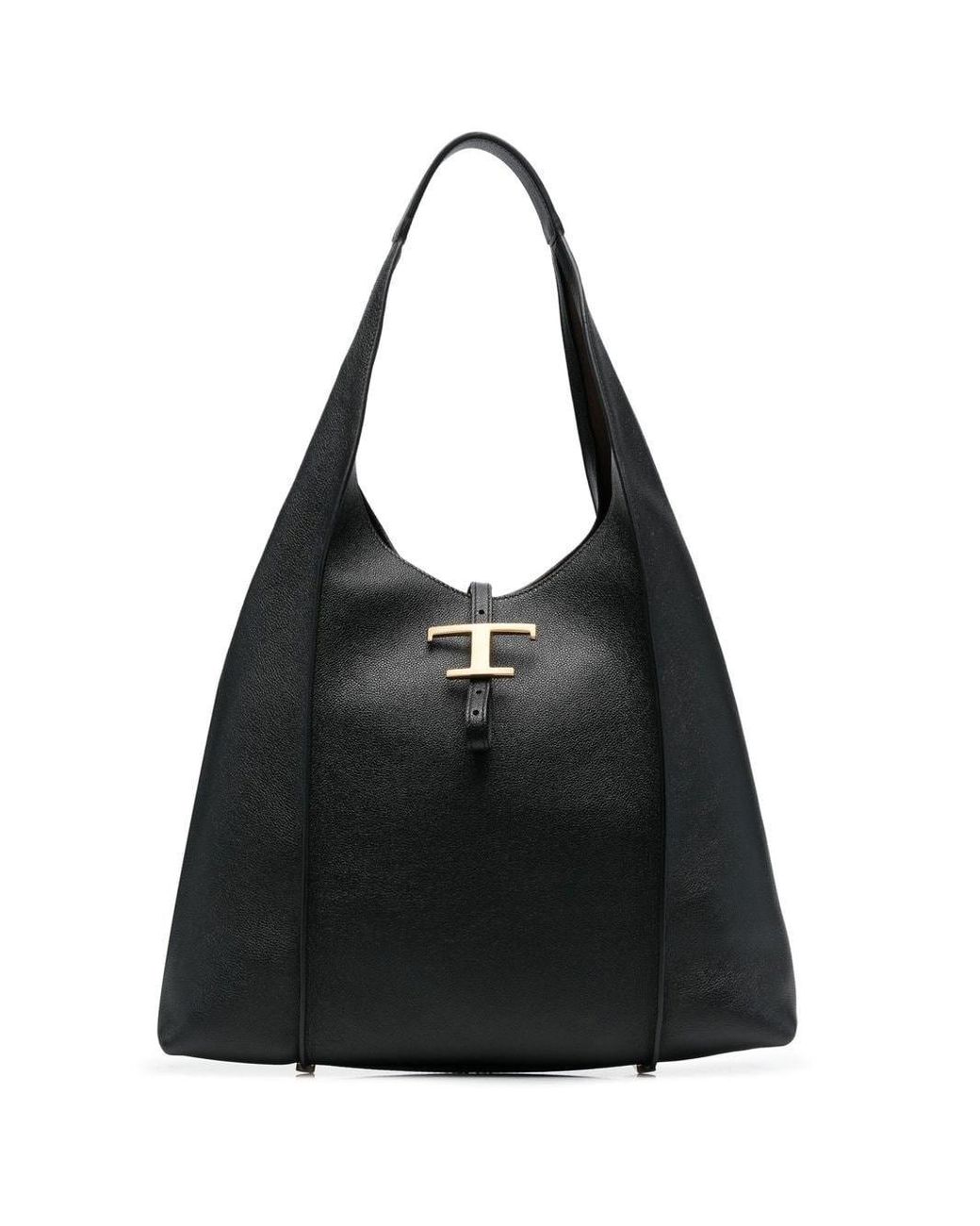 Tod's Timeless Large Leather Hobo Bag in Black | Lyst