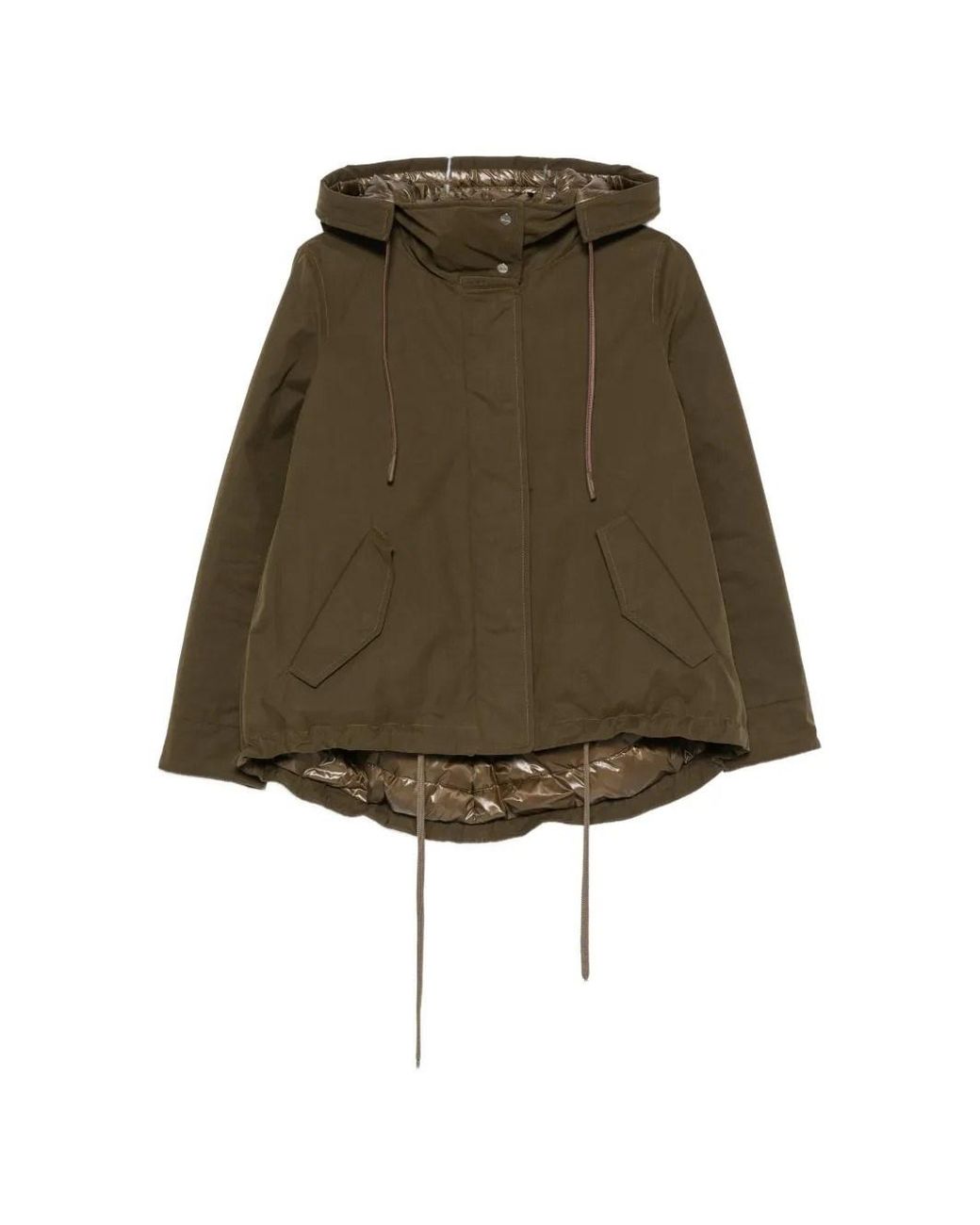 Herno Natural Drawstring Hooded Jacket