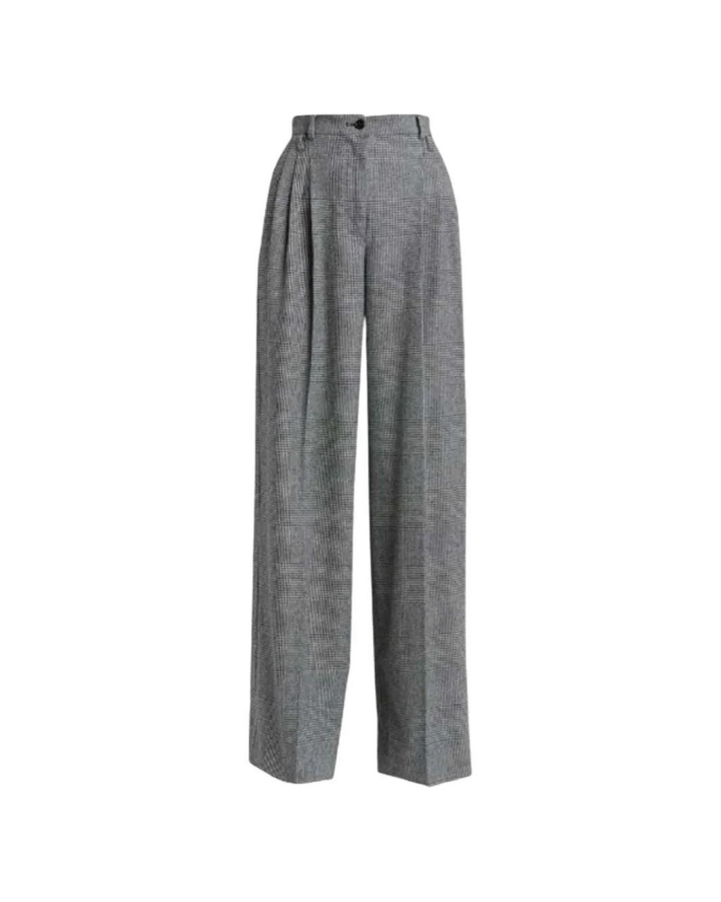 Dolce & Gabbana Gray Prince Of Wales Trousers