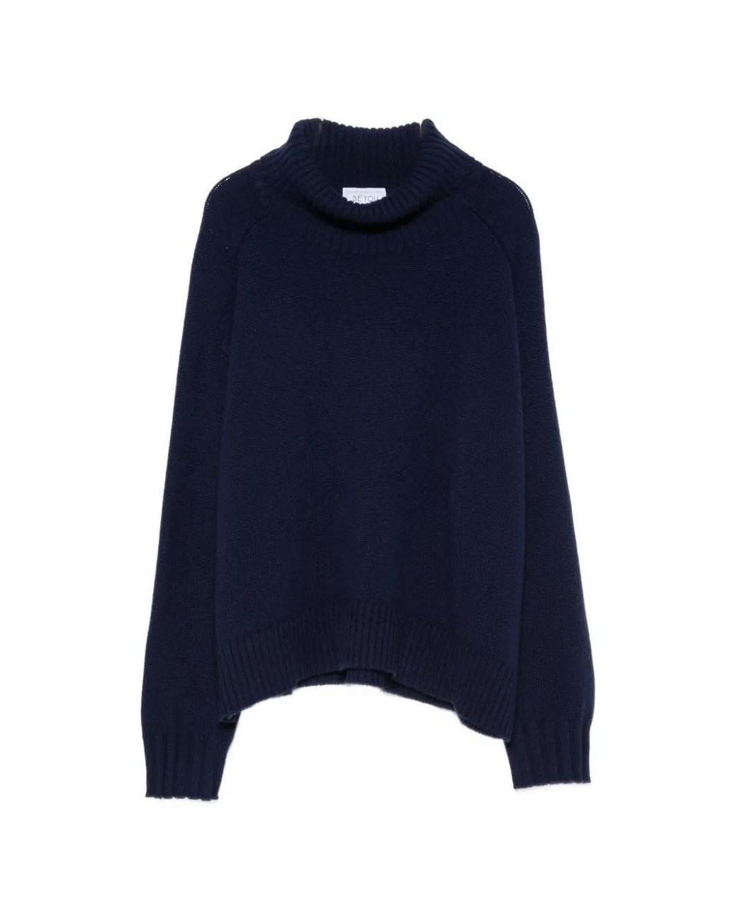 Be You Blue High Neck Sweater
