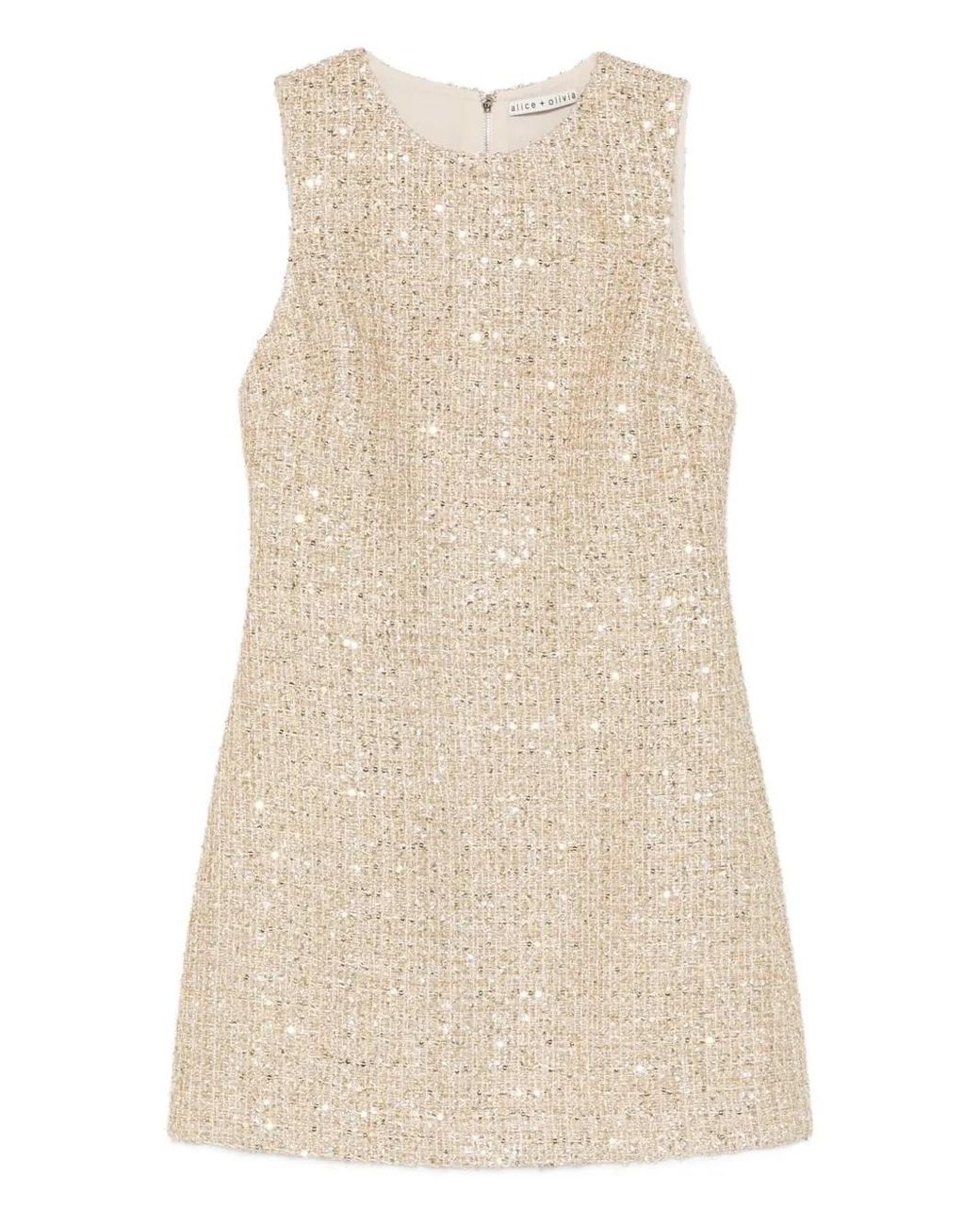 Alice + Olivia Alice+olivia Cade Embellished Tweed Mini Dress in ...
