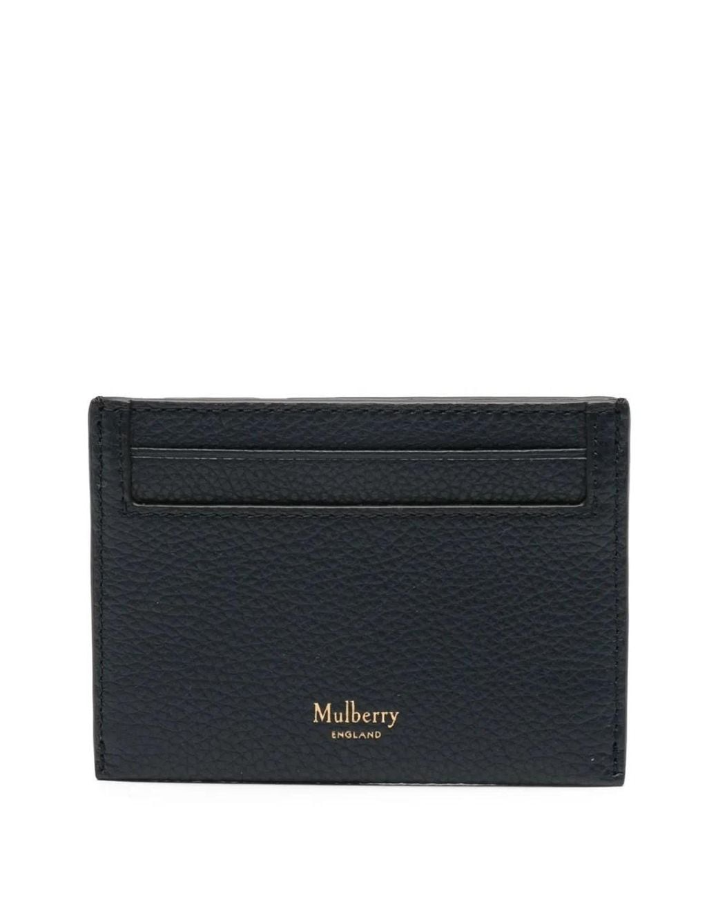 Mulberry Black Continental Credit Card Slip