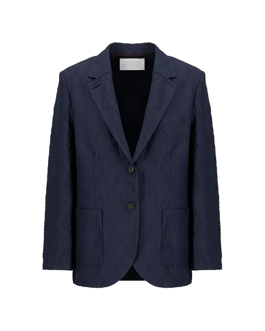 Harris Wharf London Blue Crinkle Jacket