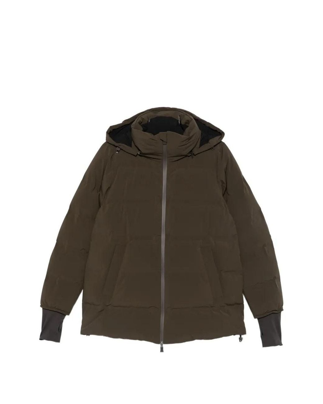 Herno Brown Hooded Puff Coat
