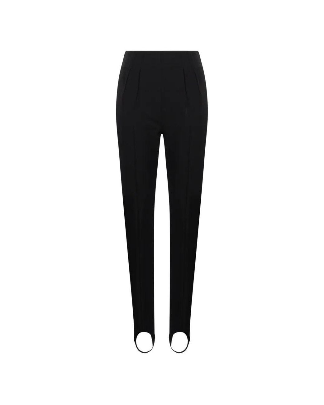 Mugler Black Stirrup Hem Slim-Fit Trousers