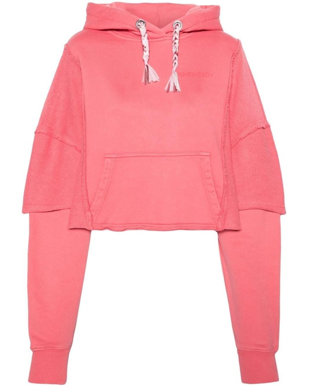 Originals coeeze cropped hoodie in cheap pink