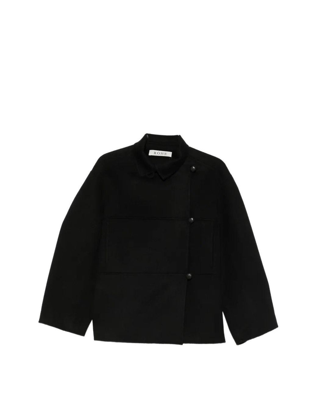 Rohe Black Double-faced Wool Jacket