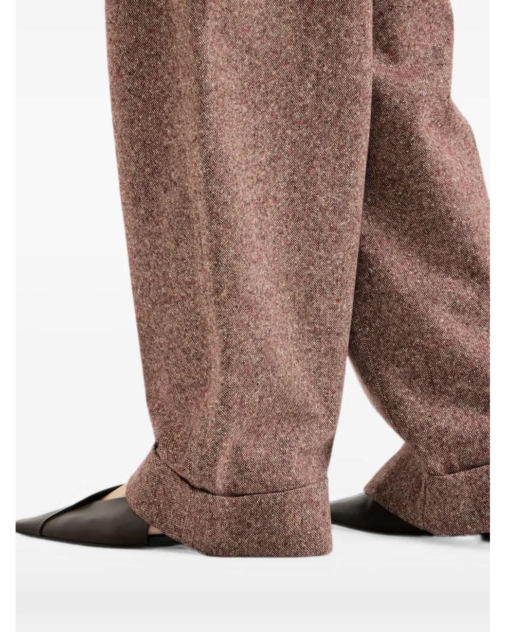Brunello Cucinelli Brown Tweed Trousers