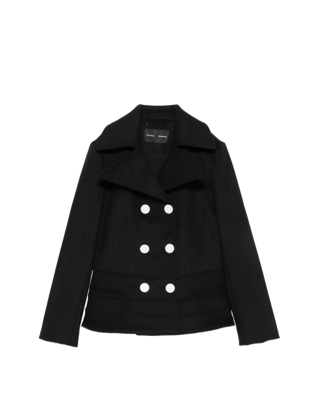 Proenza Schouler Black Romane Double-Breasted Blazer