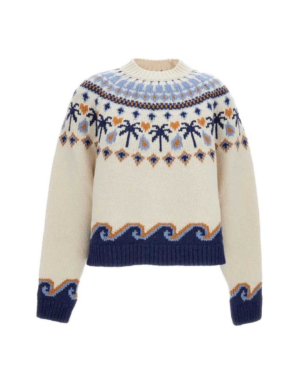 Alanui Blue Wool Sweater
