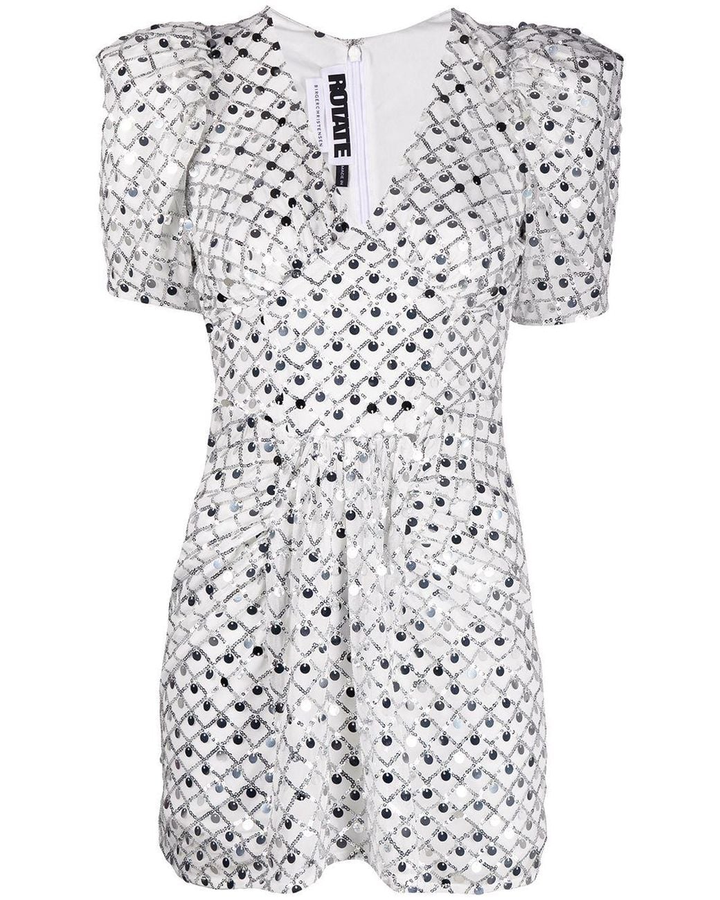 ROTATE BIRGER CHRISTENSEN Sequin Embroidered Mini Dress - Save 23% - Lyst