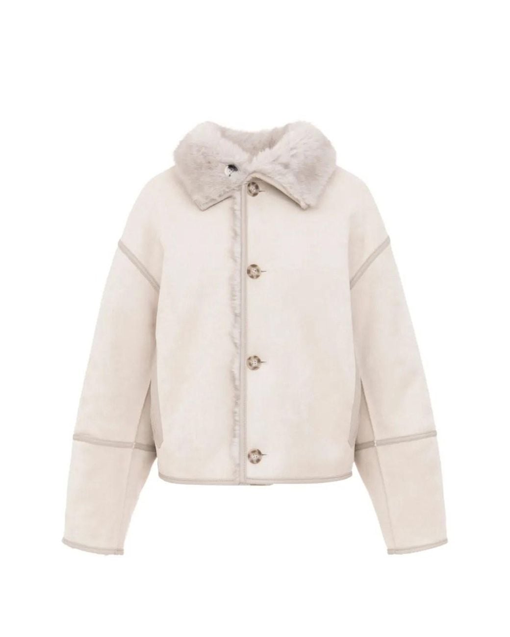 Urban Code White Faux Fur Jacket