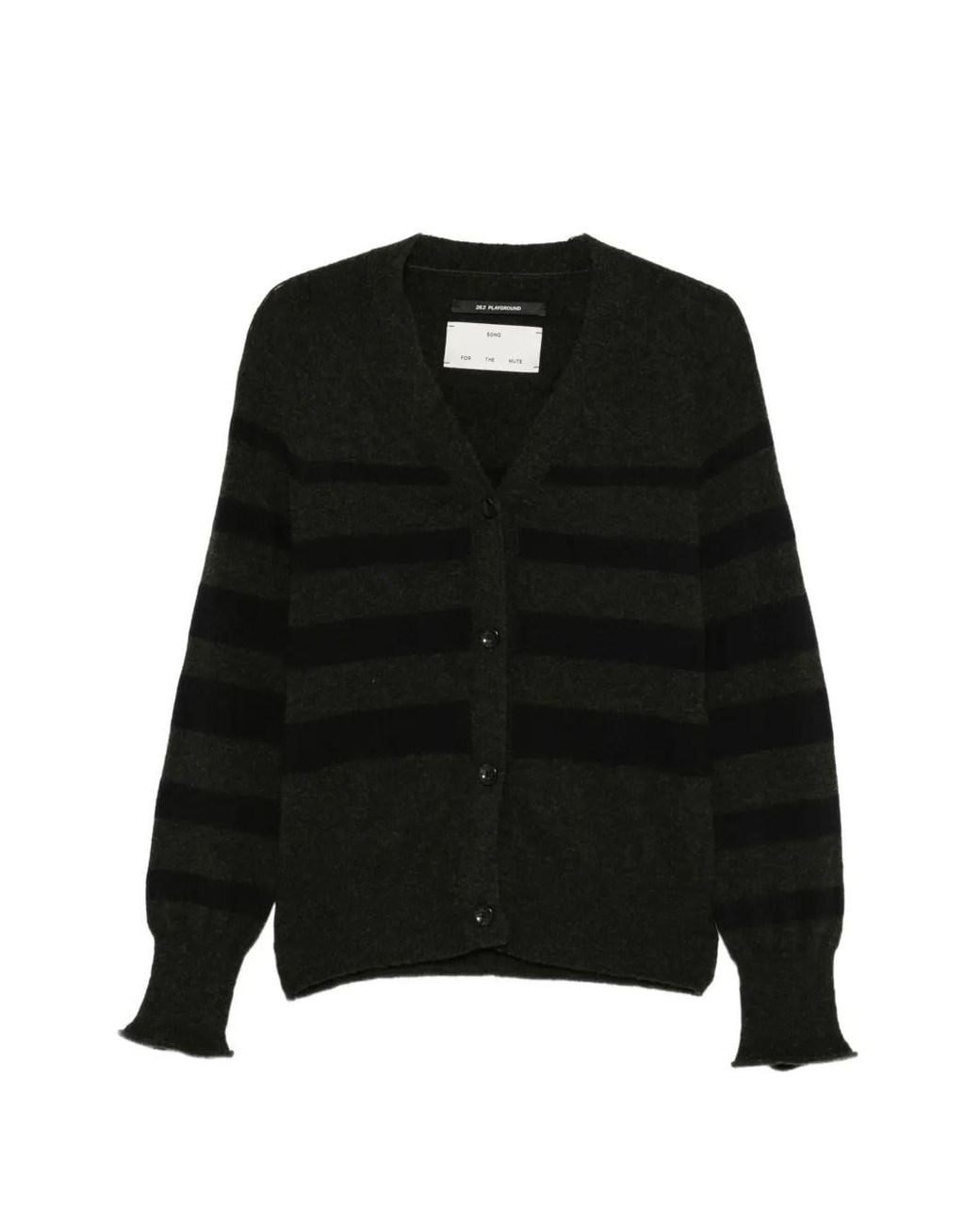 Song For The Mute Black Button Up Cardigan